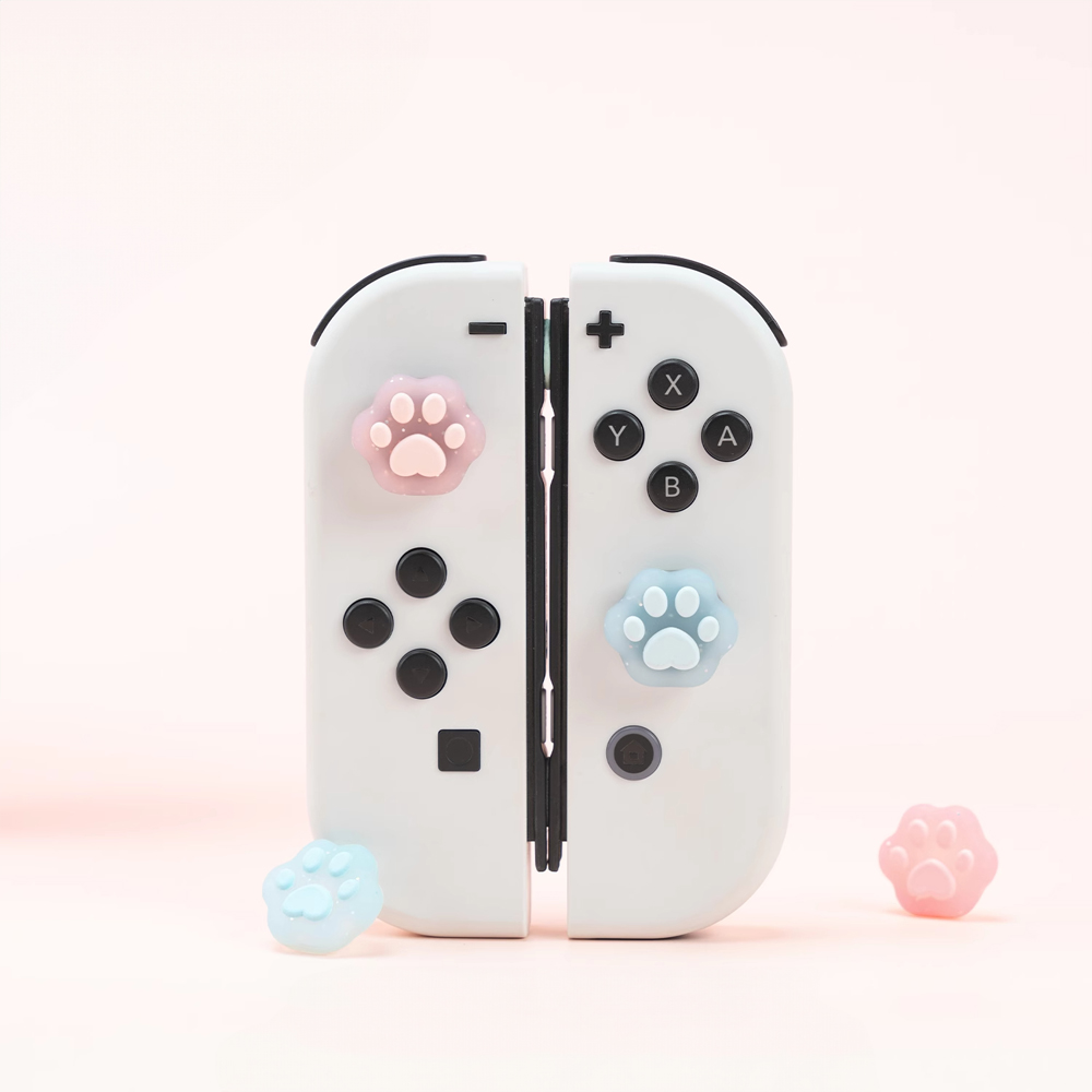긱쉐어 닌텐도 스위치 라이트 조이콘 고양이 발바닥 왕발 코튼 스틱 버튼 커버 키 캡 5,700원