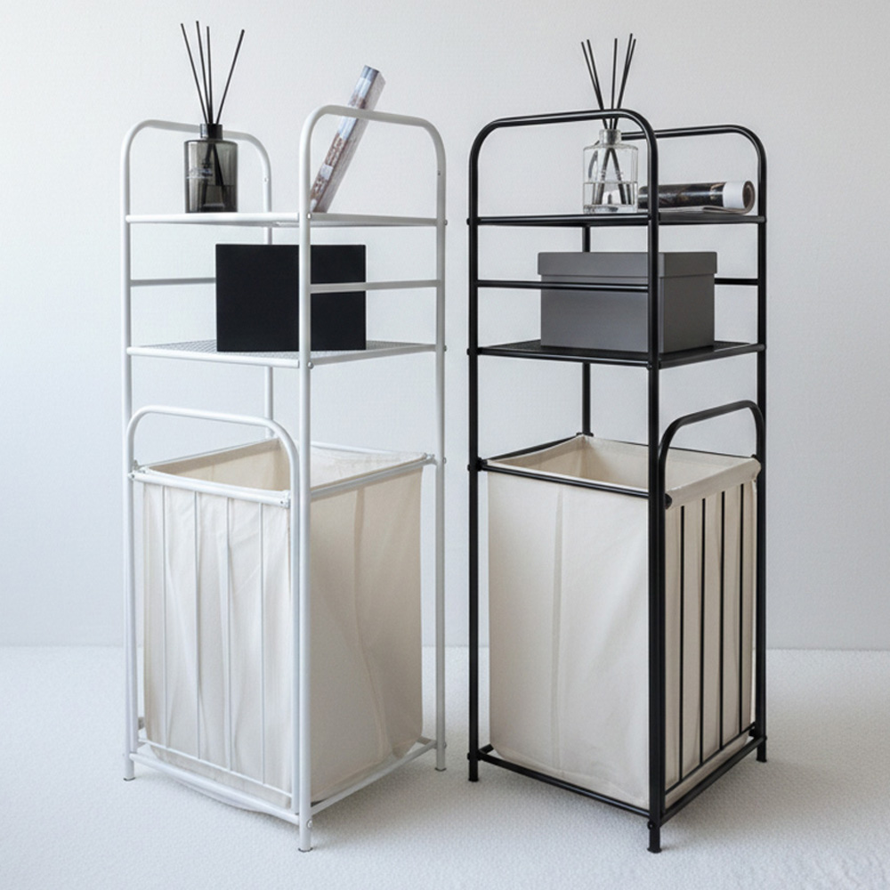 굳밸류 스텐 거치형 3단 틈새 보관함 바구니 정리함 장난감정리 애견용품 공간활용, 3단, 화이트 39,900원