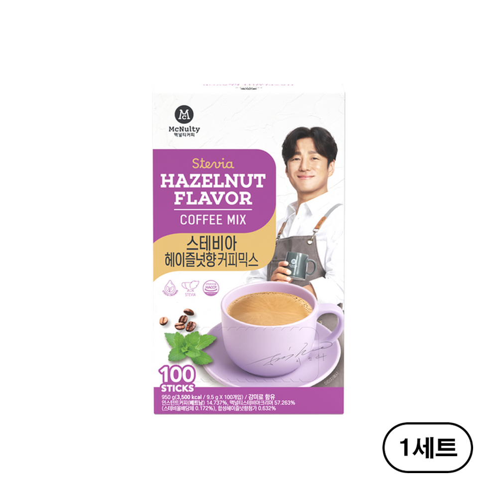 맥널티 스테비아 당제로 커피믹스 헤이즐넛향 100개입 48,170원