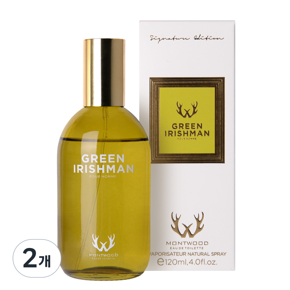 몬트우드 MONTWOOD 향수 그린 아이리쉬맨 뿌르 옴므 향수120ml 수입향수/남녀공용/대용량향수/ "시간이 흐를수록 내 몸에 착 붙는 은은하고 세련된 살냄새 35,900원