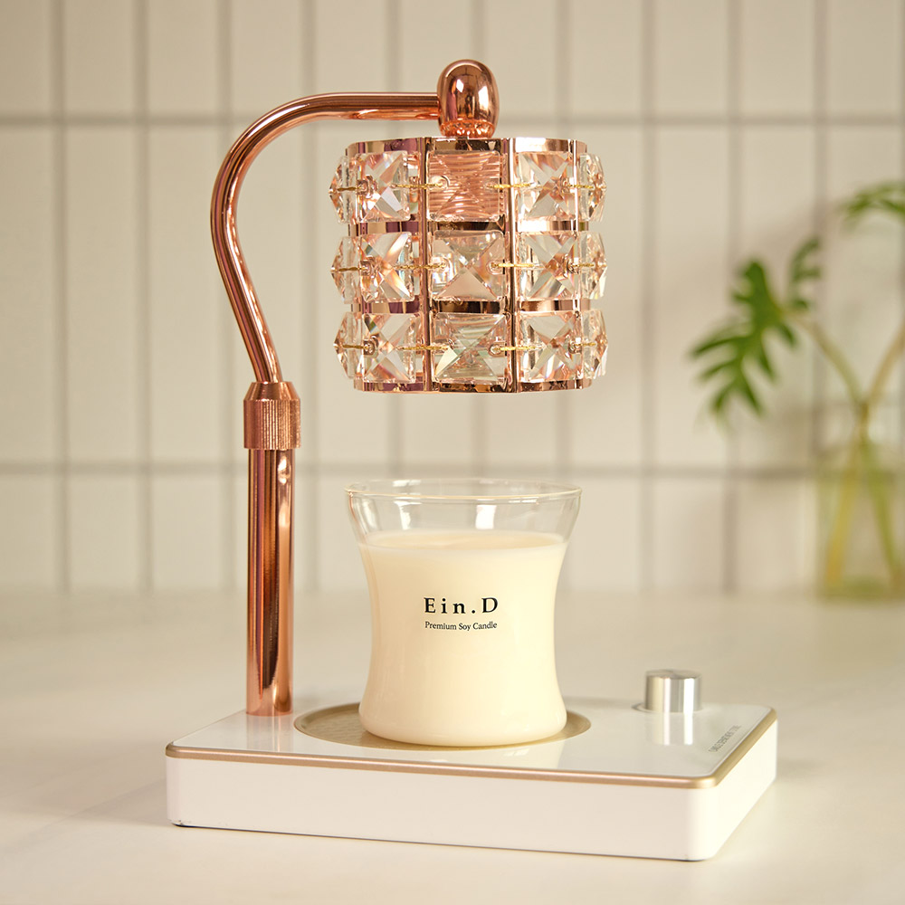 캔들백화점 루시드 로즈골드 캔들워머+소이캔들 세트, 루시드 로즈골드 화이트(워머), 블랙체리 48,200원