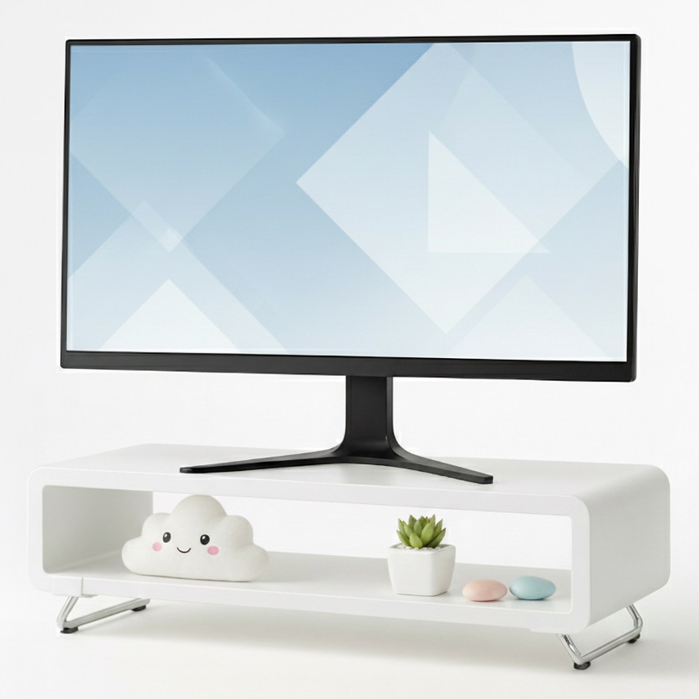 제스트플로우 공간 수납형 모니터 받침대 높이 조절, 1개, 화이트 25,800원