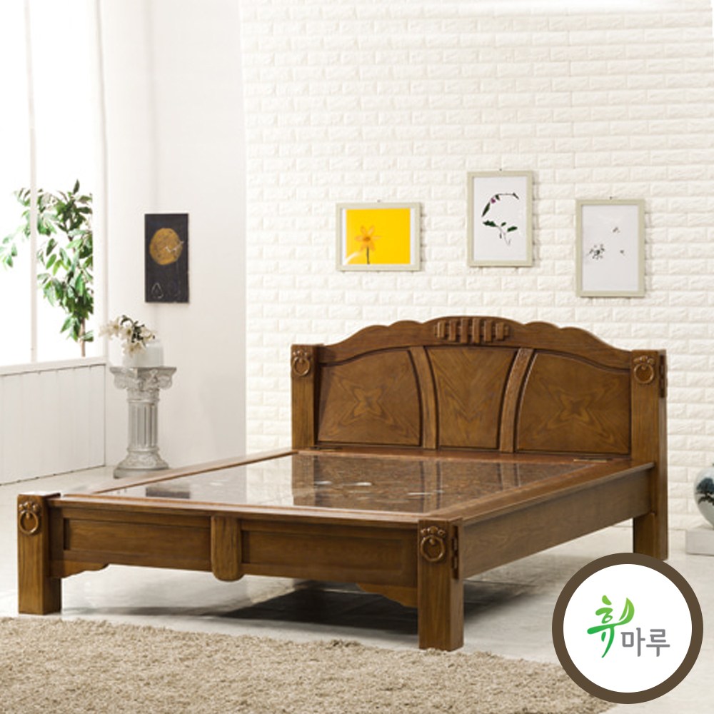 휴마루 2500Q 미송원목 퀸침대 돌침대 흙침대 보료선택 1,230,000원