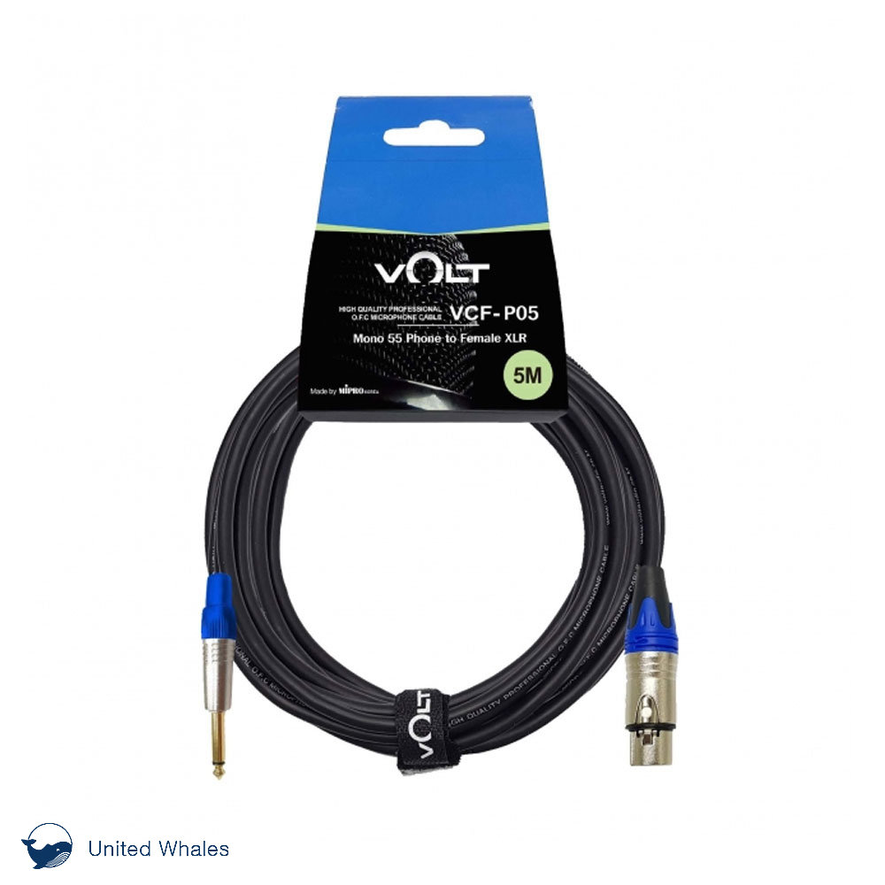 VOLT 마이크 케이블 VCF-P05 XLR-55 5M 유선 다이나믹 마이크 연장 음향 선 [정품/빠른배송], VCF-P05, 단일 색상, 1개 15,650원