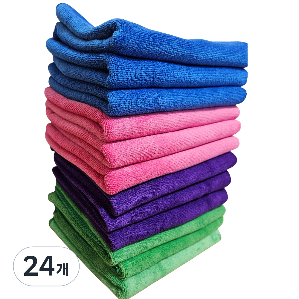 젠틀코코 물기순삭 초극세사 행주 손걸레 업소용 30*60cm, 4색, 24개 27,770원