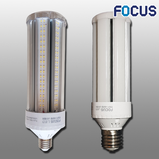 포커스 LED 파워램프 보안등 투명 불투명 E26 E39 콘램프 40W 정원등 콘벌브 스틱전구 가로등 신광 26,000원