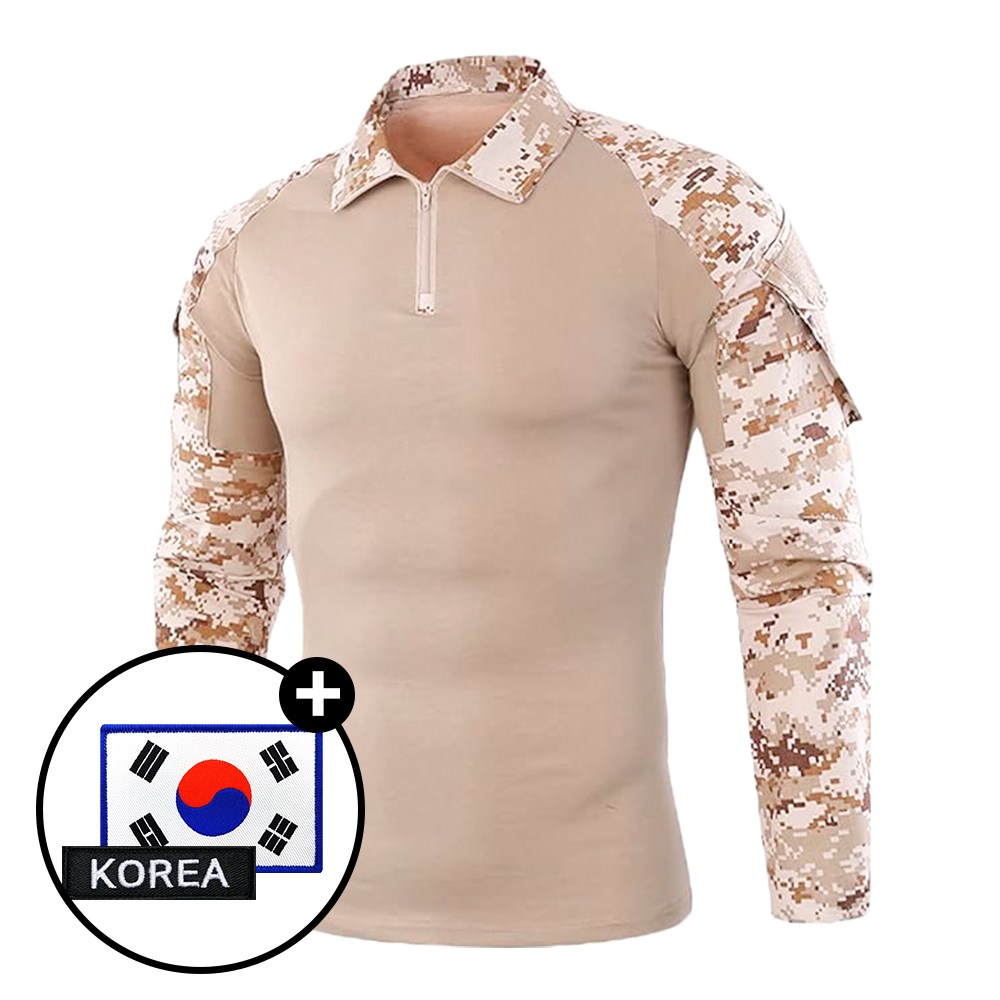 택티컬 전술 컴뱃셔츠 긴팔 - 컴뱃티셔츠 아웃도어 군인 간부 강철부대 등산 35,000원