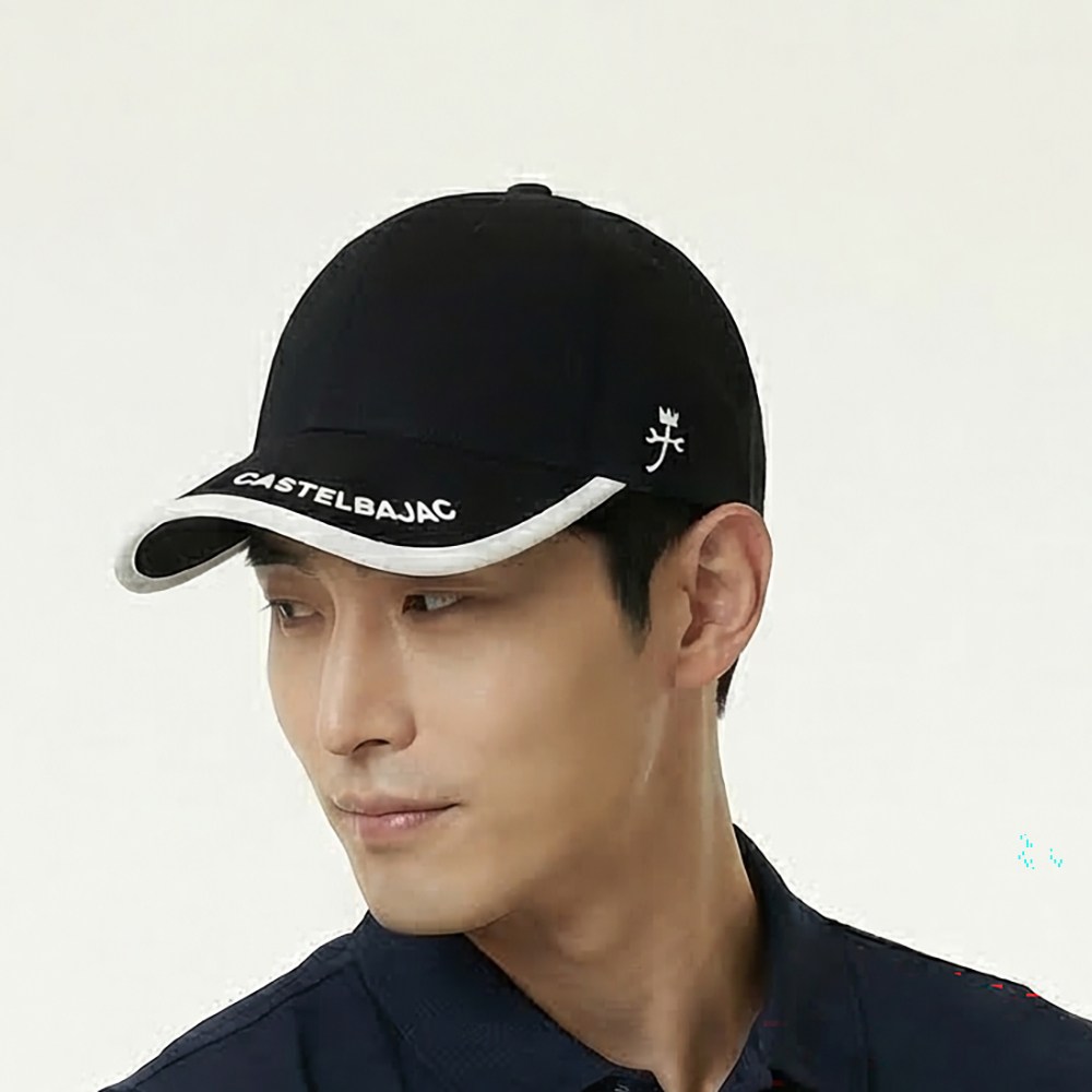 까스텔바작 BWBM-GC204 남녀공용 시그니처 엣지 코튼 골프 볼캡 모자, 1개, 블랙 39,800원