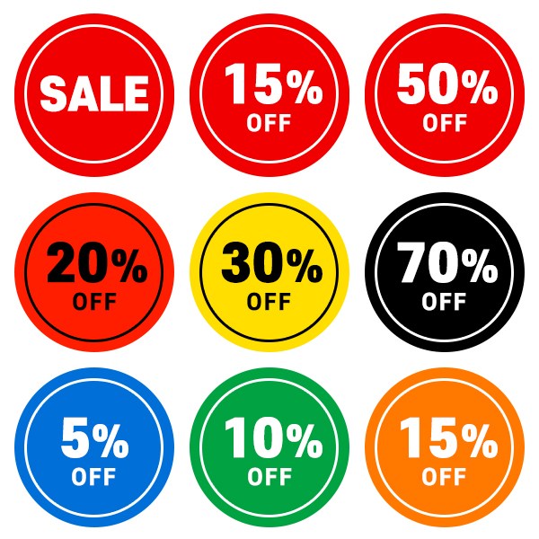 세일스티커 할인스티커 행사스티커 마트 편의점 백화점 정육 옷집 매장 주문제작 원형 S013 14,900원