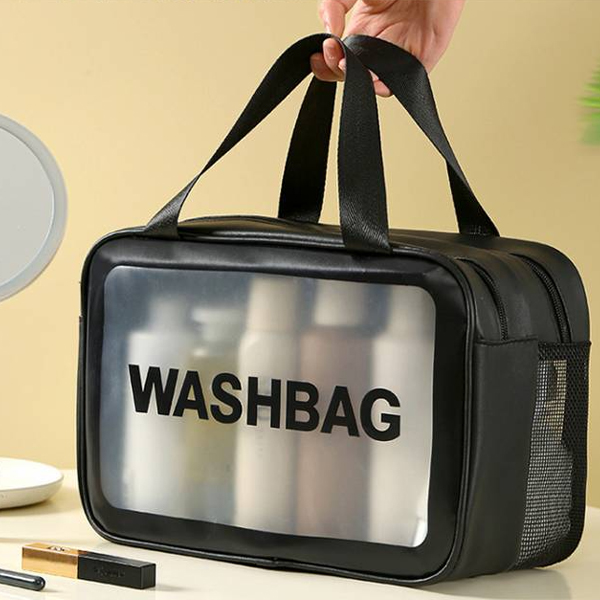 withWIN 방수 매쉬 워싱백 목욕 수영 가방 2p, 블랙 20,000원