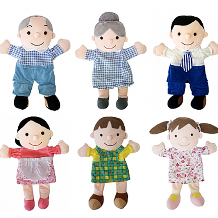 [청양토이] 교재교구 보들이 손인형-가족구성6종(입 안벌어지는 손인형)/ 유아교재교구, 1개 10,560원