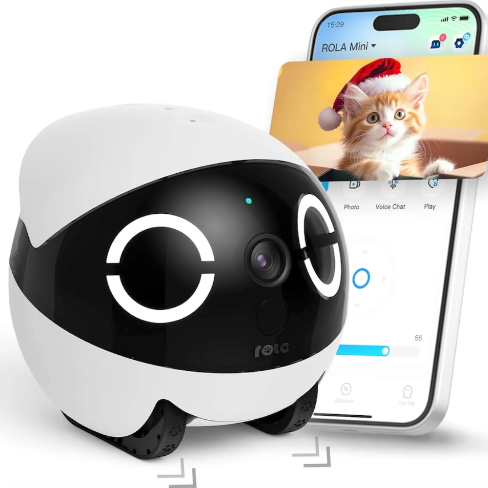 ENABOT ROLA MINI 롤라 미니 자동 CCTV로봇 집안 순찰하는 이동식 홈카메라, 1개 239,000원