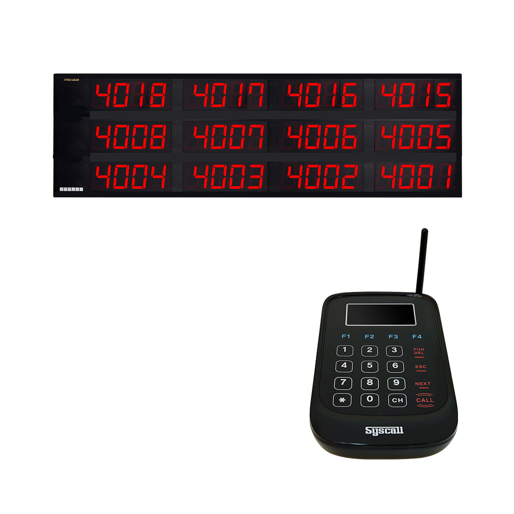 씨스콜 주문형 전광판 SR-4012SOM(4자리수 12칸) ST-5020 전송기세트 2,180,000원