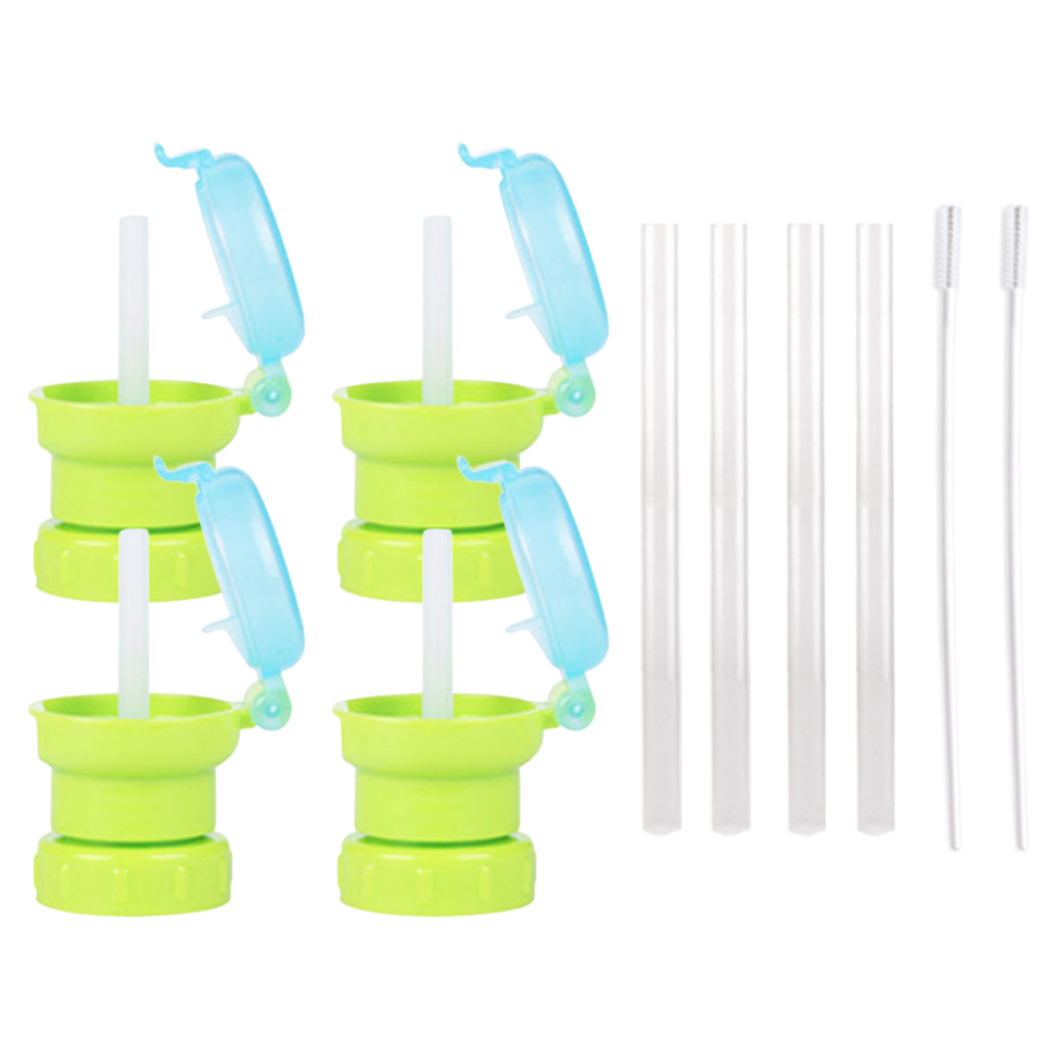 베베락 물병 스트로우캡 세트, 2세트, 스트로우캡 그린 2p + 실리콘빨대 2p + 세척솔 21,000원