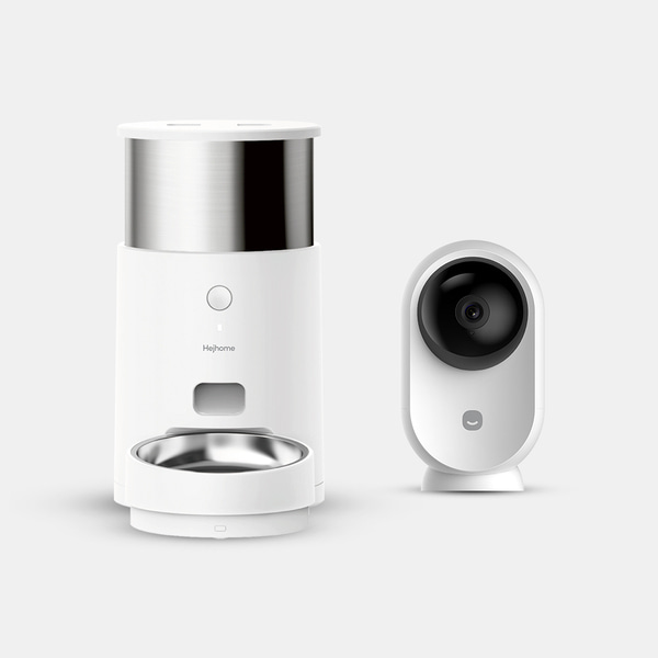 헤이홈 강아지 고양이 스마트 펫 자동 급식기 CARE + 펫캠 세트 홈캠 홈CCTV, 1개, 홈카메라 Egg Pro 구성, 2.8L 188,800원