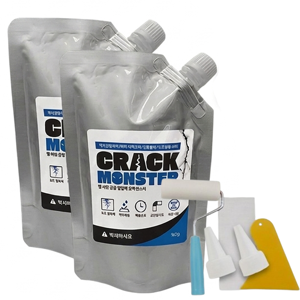 [지오쇼핑] 크랙몬스터 틈새 벽면 균열 시멘트 보수제 틈새 충진재 메꿈이, 1세트 29,900원