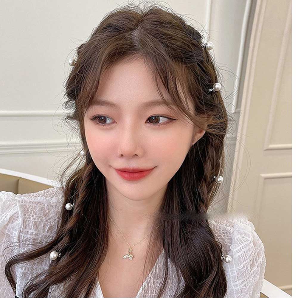 10p/20p 미니 진주 포인트핀 헤어 커프 실핀 헤어핀 디스코 머리 장식 5,900원