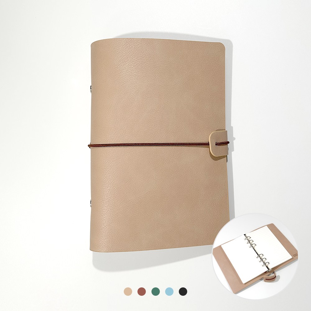 푸꾸푸꾸 빈티지 가죽 다이어리 업무 만년 바인더, 베이지 12,710원