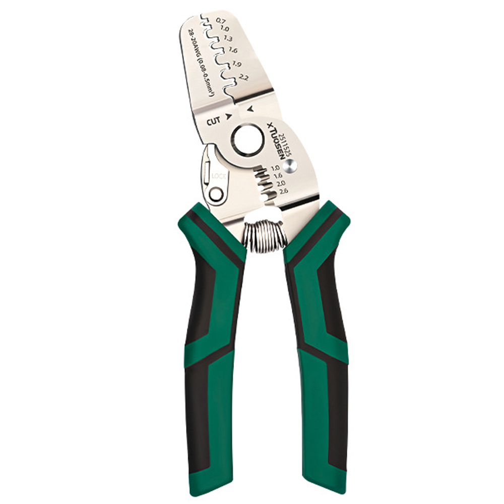 터미널 압착기 스트리퍼 슬리브 압착기 플라이어 배선 단자 전선 펜치 공구, 1개 7,000원