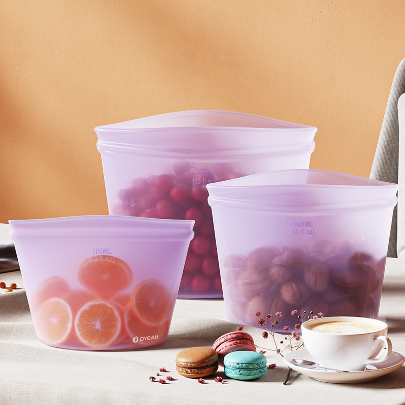 OYEAH  밀폐 실리콘 지퍼백 3종 세트  프리미엄 실리콘 지퍼백 9,400원