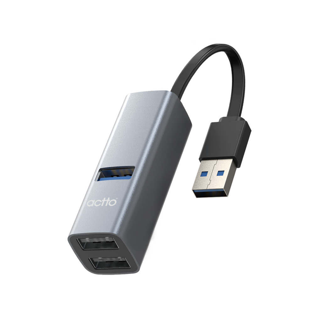 엑토 USB 3.2 5TB 지원 3포트 미니 멀티 허브 HUB-52, 본상품선택, 그레이, 1개 14,900원