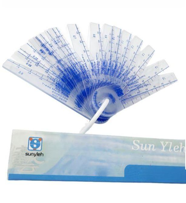 플라스틱 갭게이지 고정밀 PVC 두께측정기 간격 투명 0.01-1/18장 15,000원