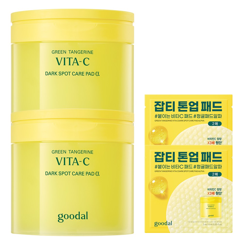 구달 청귤 비타C 잡티 케어 토너 패드(AD)+단독증정, 2개, 70매입 35,800원