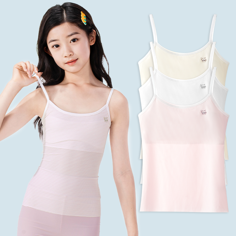 NUNUHANA 주니어 성장기 끈나시 여아 1단계 브라 런닝 3종세트 Z103 20,800원