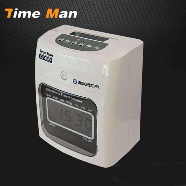 B디지털식 타임맨 TM 450D 출퇴근기록기 춭퇴근기 근태관리기 출석 출근기록기 타임체크기+셀러팩토리Shop 266,110원