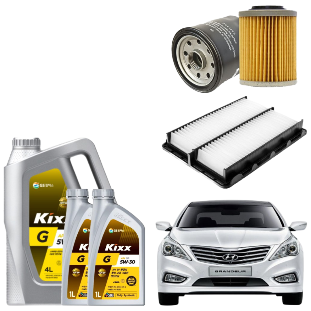 그랜저HG 3.0 가솔린 LPI 엔진오일세트 킥스G 에어필터 오일필터 순정 호환형, 6L, 5w30, 1세트 50,190원