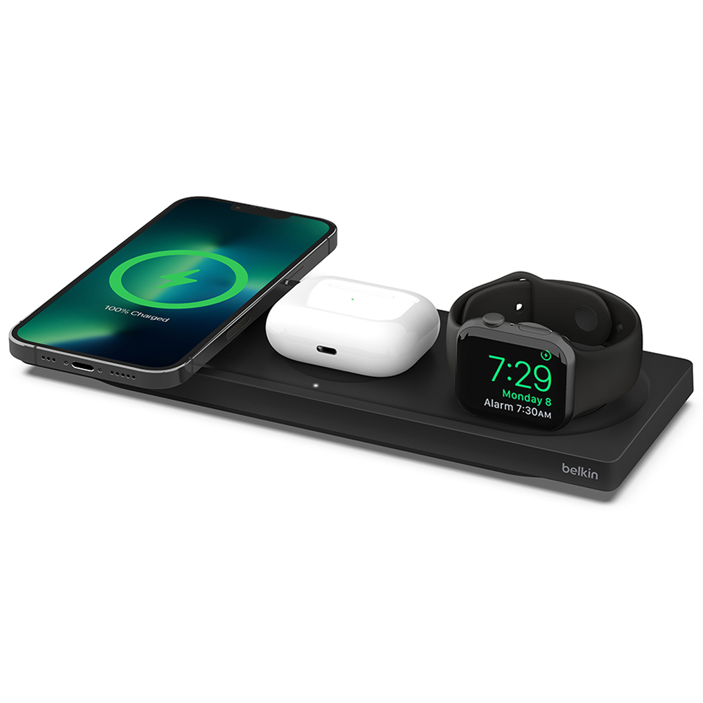 벨킨 부스트업 프로 맥세이프 3in1 15W 고속 무선 충전 패드 WIZ016, 1개, 블랙 139,000원