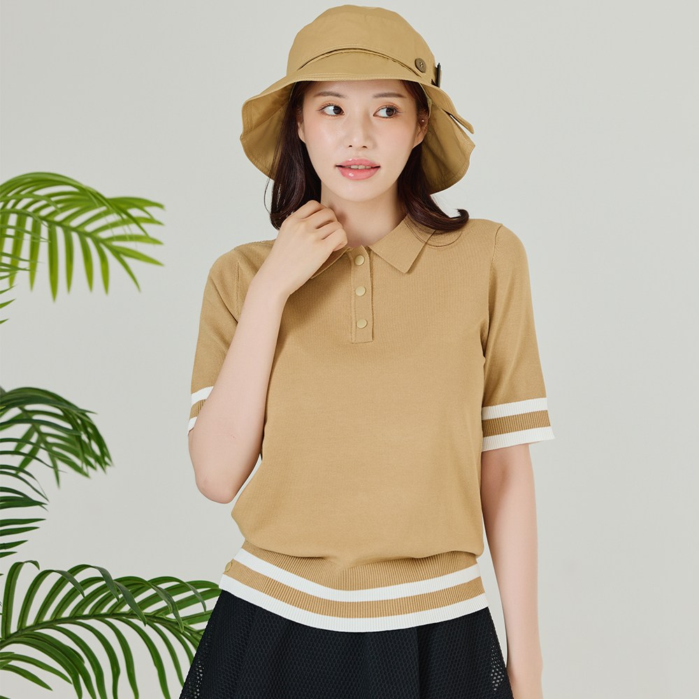 제이투제이 여성골프웨어 클래식 투라인 하프 카라니트 56,280원