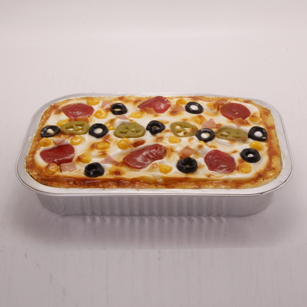 알루미늄 사각용기 612ml 오븐스파게티용기 파스타포장 배달용 카페포장 (용기+뚜껑) 세트 16,200원