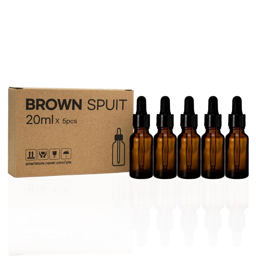 닥터보틀 갈색병 스포이드 유리용기, 5개, 브라운 5,960원