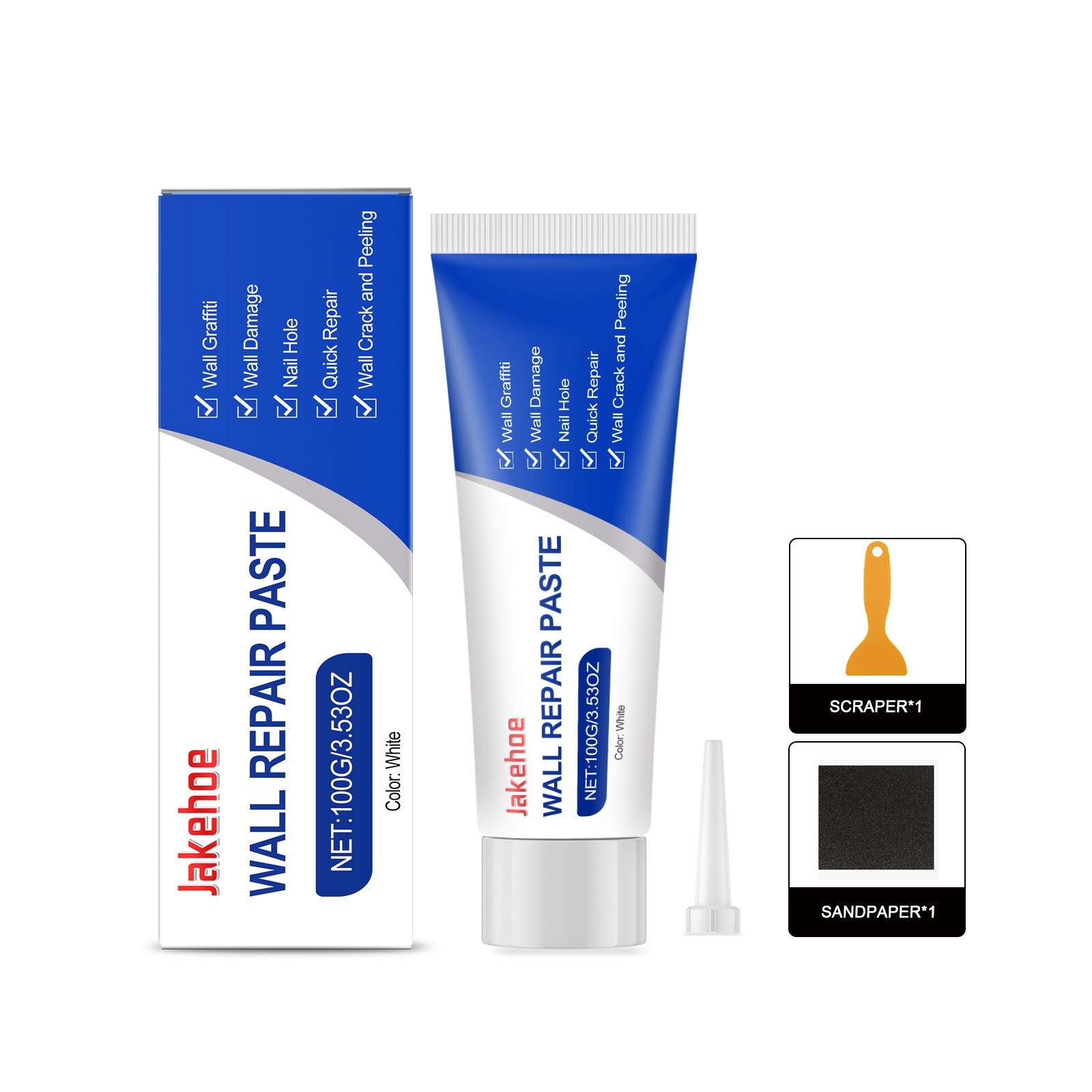 Jakehoe 벽 케어 세트 가정용 벽면 오물 낙서 리퍼페인트 크랙 크림 16,500원