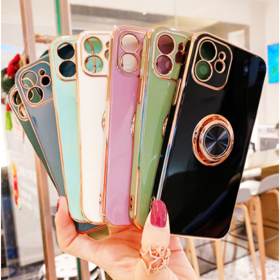 인커브 아이폰13 프로 일체형 링 메탈 골드 케이스 7,800원