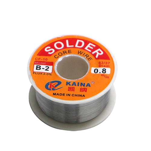 아두이노 유연 납 0.8mm 100g / Core solder wire Flux 2%, 1개 9,900원