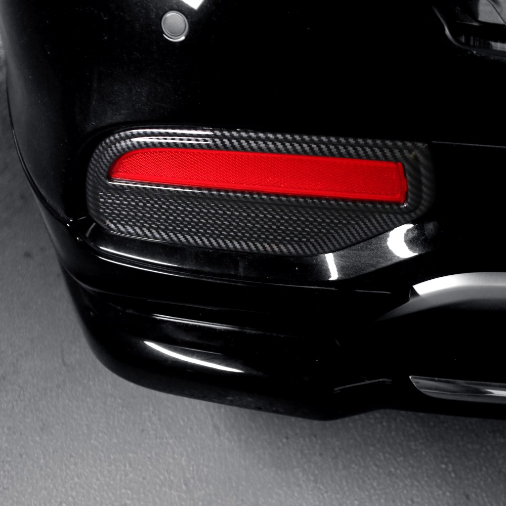 더블랙 호환 더뉴카니발 실내 튜닝 용품 리어 리플렉터 커버 카본 크롬 몰딩 19,500원