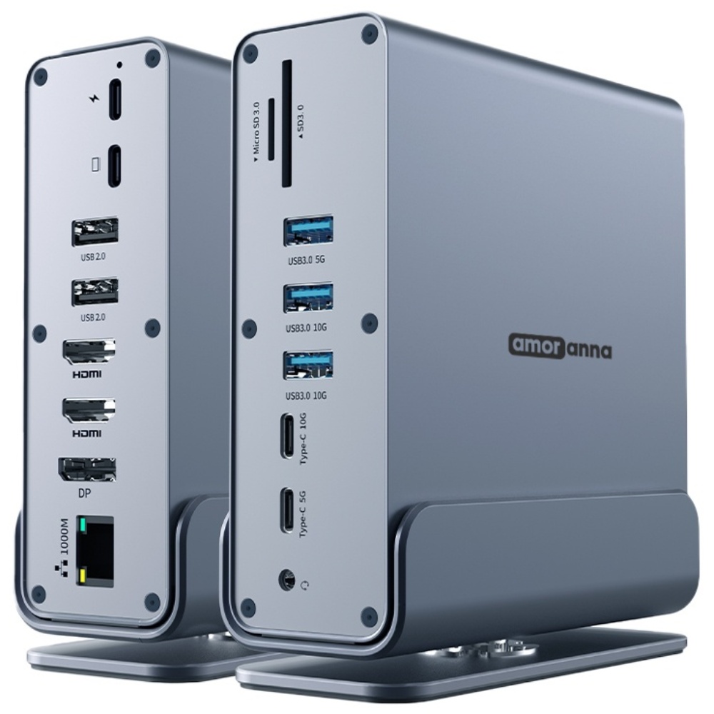 아모란나 C타입 15in1 멀티 허브 USB4 도킹스테이션 트리플 듀얼 4K 60hz 모니터 119,000원