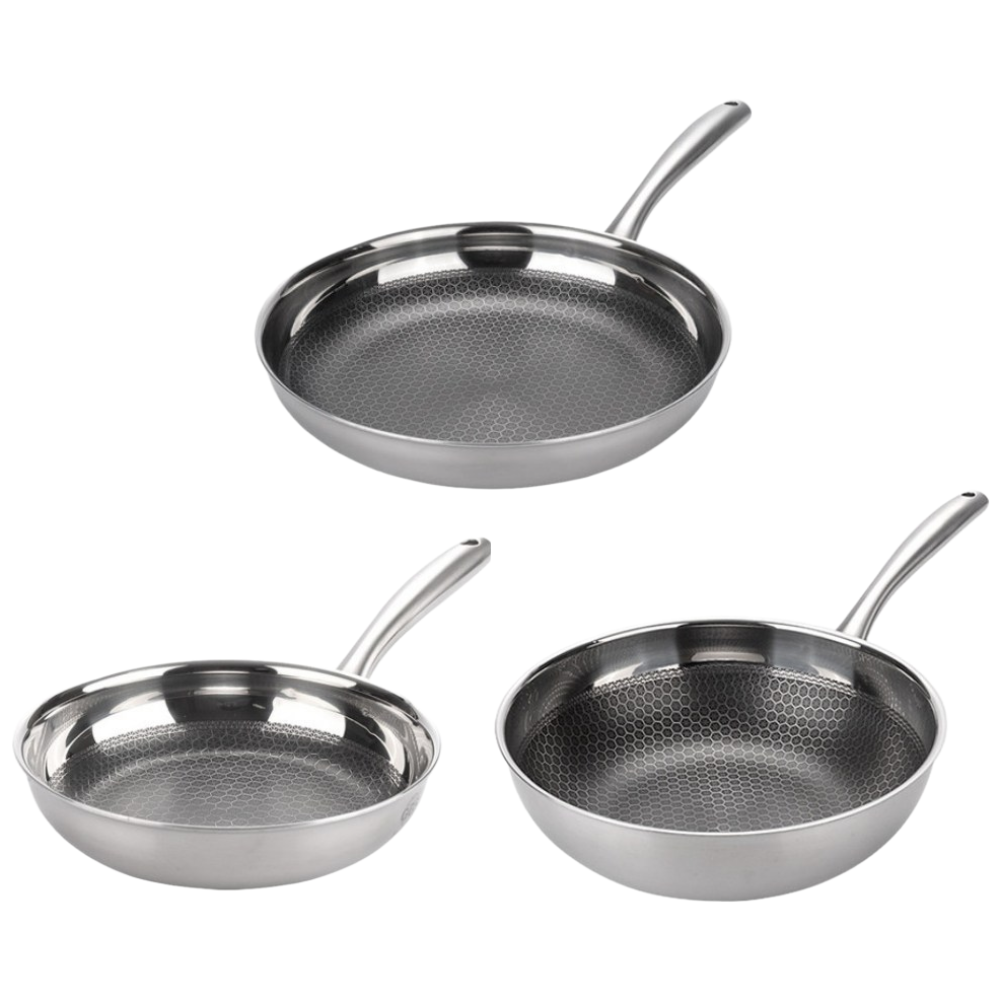 독일명품 통3중 스테인리스 벌집코팅 IH 인덕션 웍 26cm 프라이팬 24cm 28cm 3종세트, 1개 140,600원