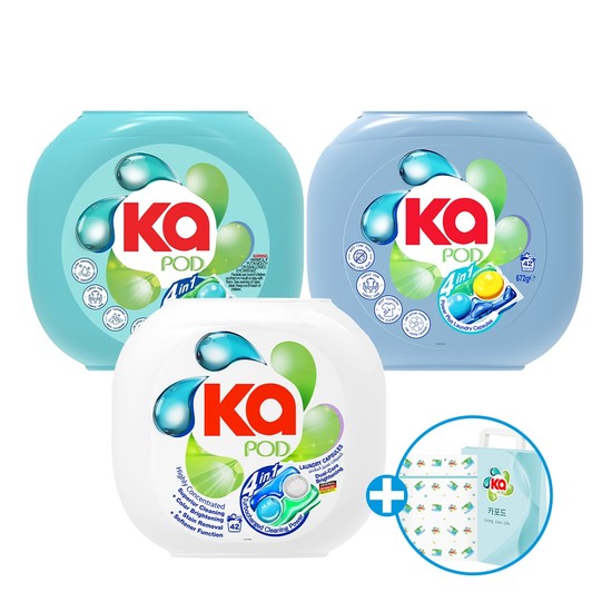 4in1 듀얼코어 캡슐세탁세제 브라이트닝 42개입+파워플러스 42개입+실내건조 42개입+세탁망+쇼핑백 64,900원