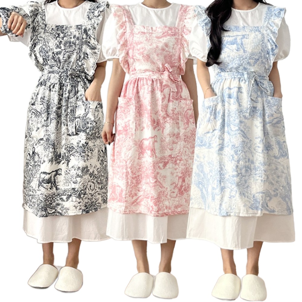 코지데일리 여성 주방 앞치마 카페 어린이집 예쁜 얼집 보육교사 원피스 유치원 선생님, 1개, 598A앞치마누아 17,900원