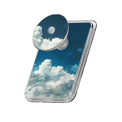 트라이코지 밤하늘 글로시 그립 스마트톡 마그네틱 카드지갑 거치대(맥세이프 호환), 1개, 미드나잇_아쿠아그린 19,800원