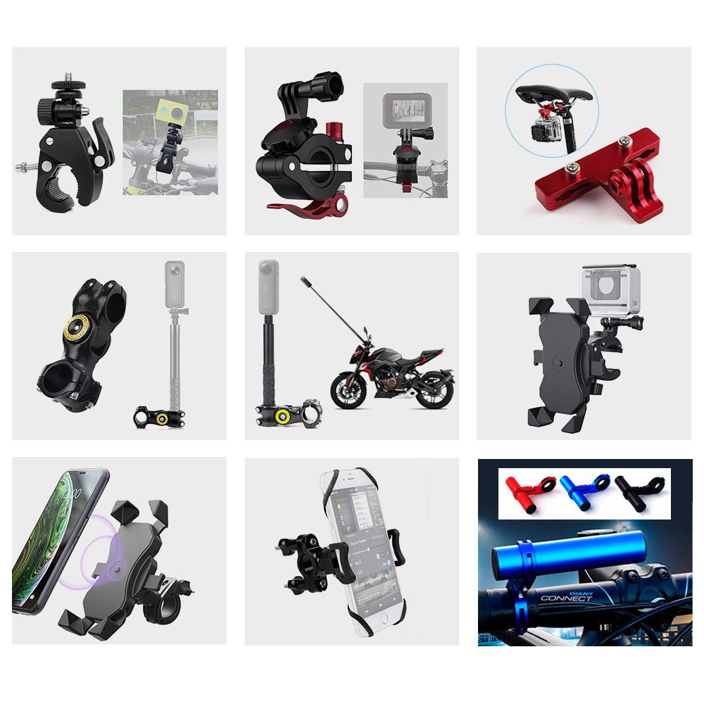자전거 모터바이크 오토바이 액션캠 고프로 인스타360 촬영기기 장착 설치 용품 모음, 1개 7,000원