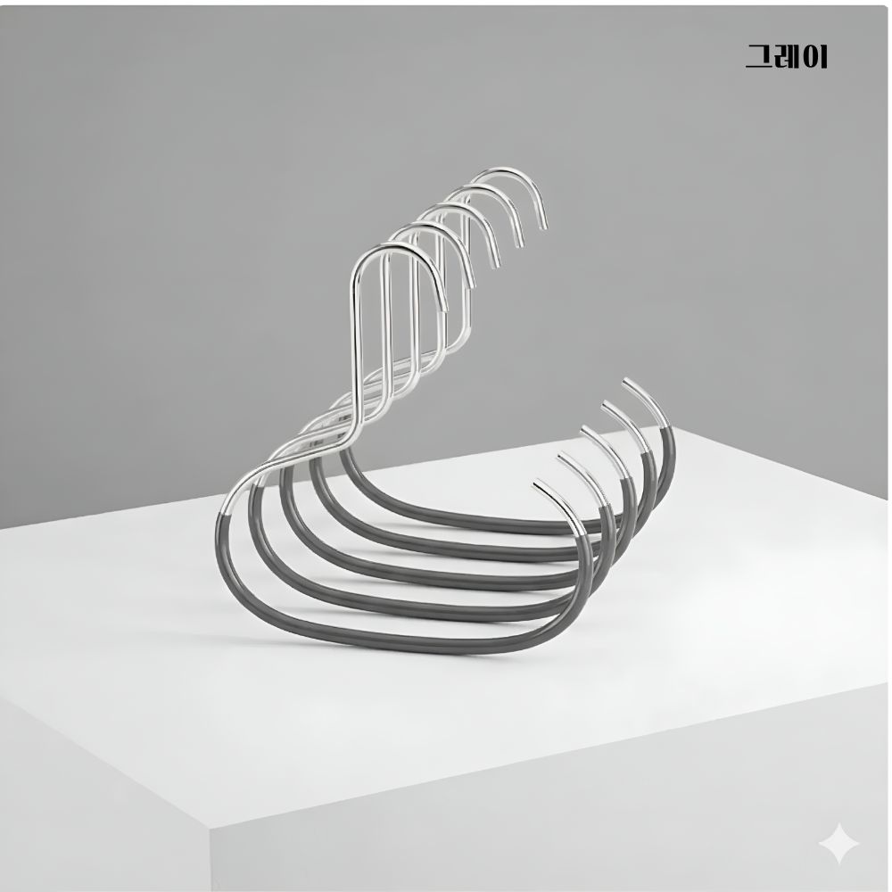 오리비아 다용도 링옷걸이 모자걸이 넥타이 스카프 가방 정리, 그레이 5개, 1세트 7,900원