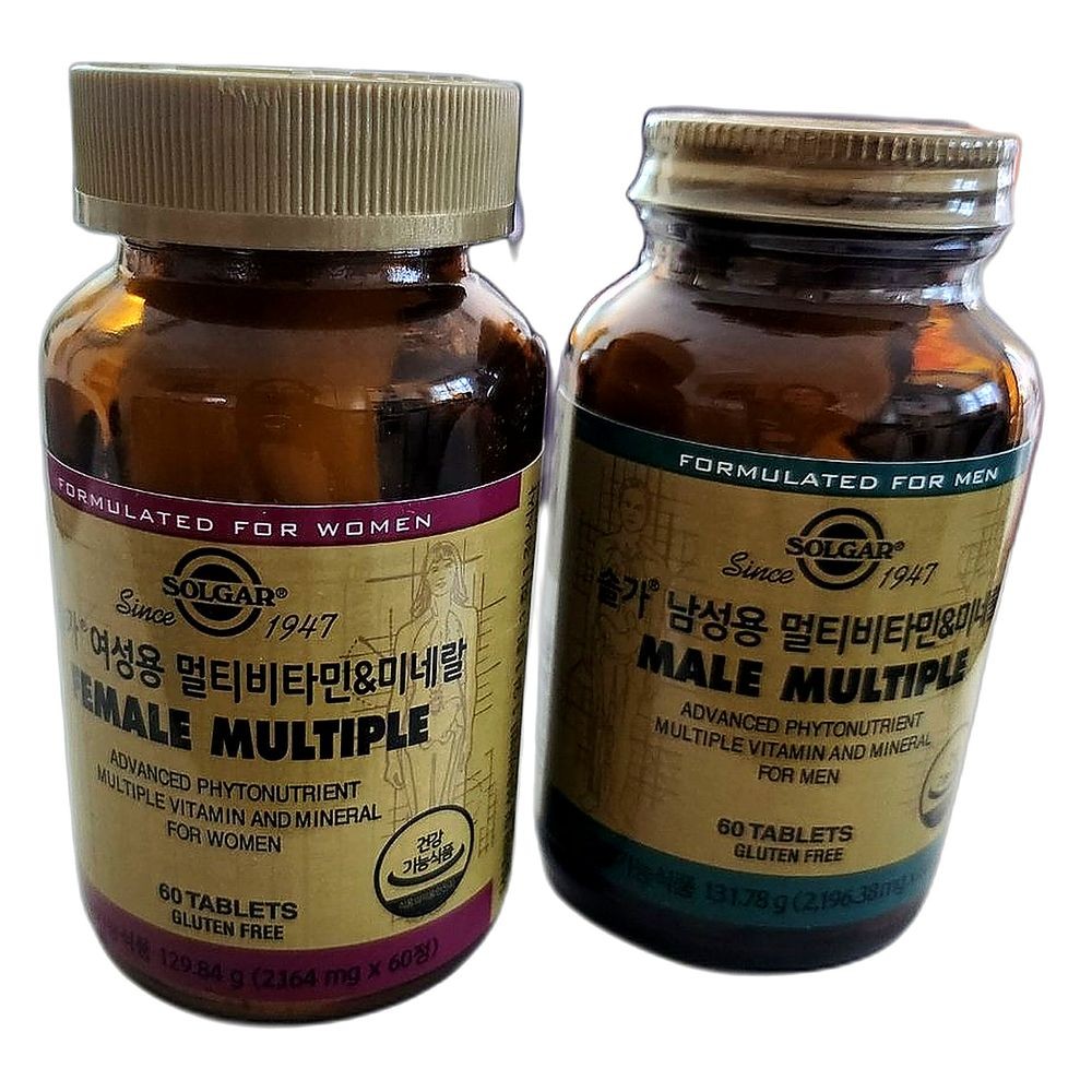 남녀공용 멀티비타민 미네랄 4개월분 면역력강화 에너지충전 건강관리를 위한 영양제, 60정, 2개, 2개, 60정 150,500원