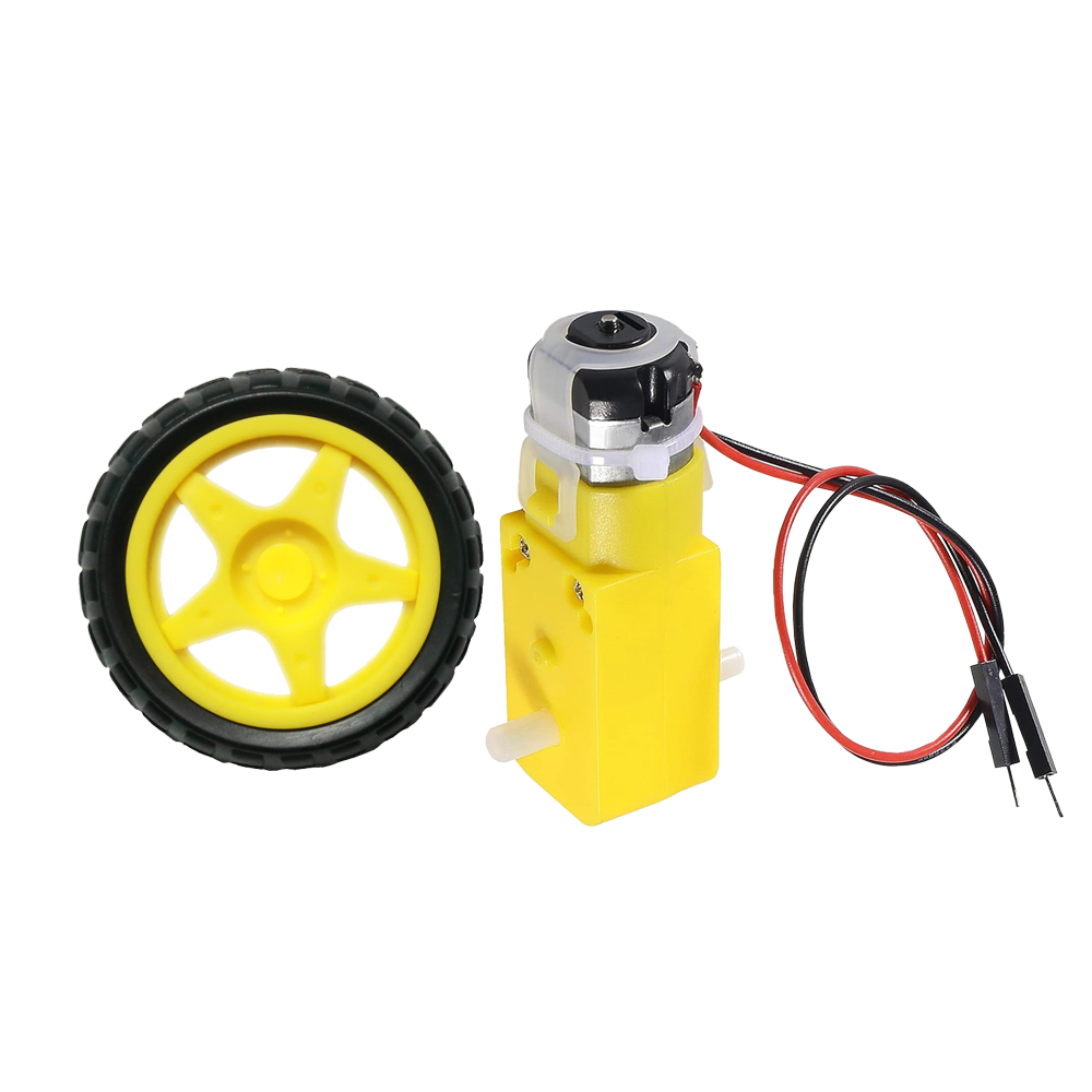 아두이노 TT 모터 200RPM DC 기어드 모터 with 바퀴 세트 D19-1 4,400원