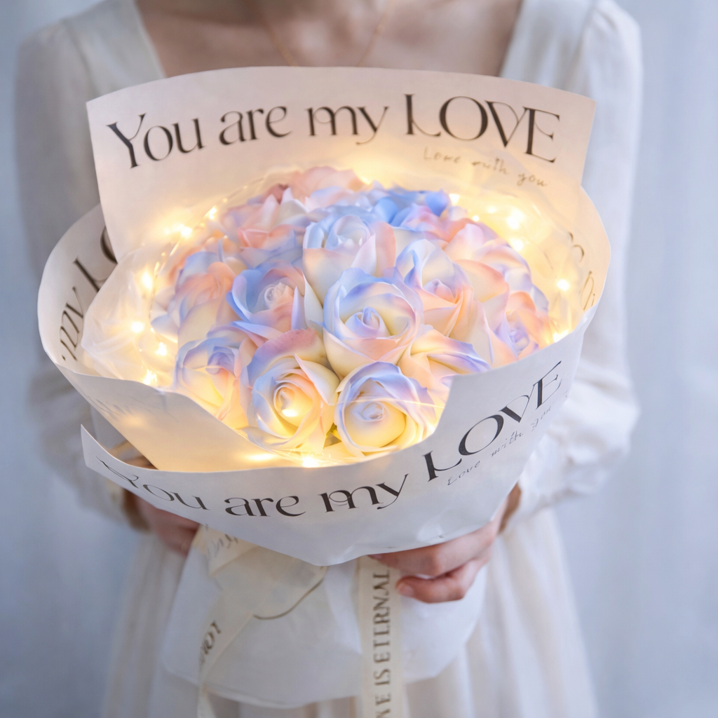 데일리무드 파스텔 LED 19송이 비누 꽃다발 + 쇼핑백 19,800원