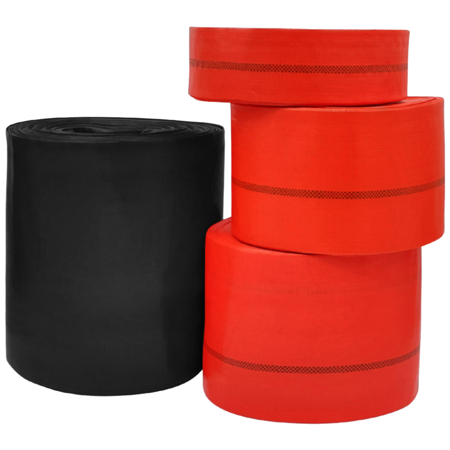 국산 천막호스 농업용 70m 양수기용 배수 펌프 송수 적색 흑색 14,500원