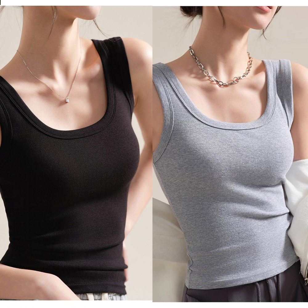 밀크린 여성 나시티 골지 민소매 나시 1+1 2종 세트 13,800원